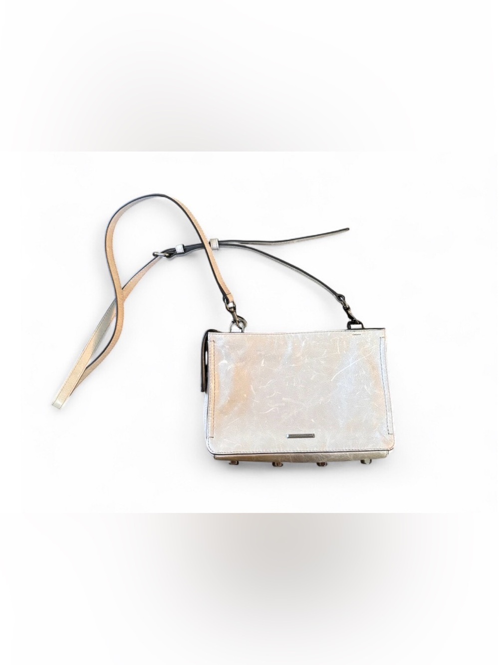 Rebecca Minkoff Womens Light Grey Regan Crossbody Purse